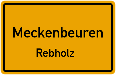 Straßenverzeichnis Meckenbeuren Rebholz