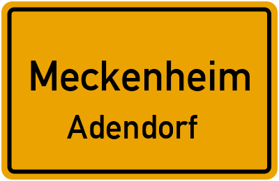 Straßenverzeichnis Meckenheim Adendorf