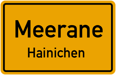 Straßenverzeichnis Meerane Hainichen