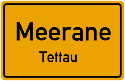 Straßenverzeichnis Meerane Tettau