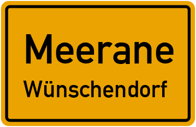 Straßenverzeichnis Meerane Wünschendorf