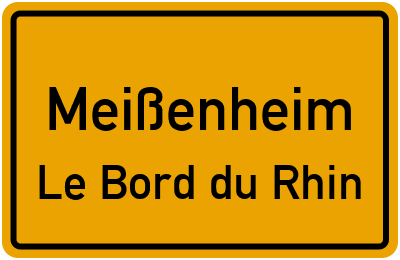 Straßenverzeichnis Meißenheim Le Bord du Rhin