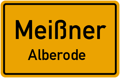 Straßenverzeichnis Meißner Alberode