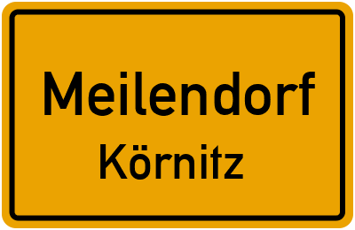 Straßenverzeichnis Meilendorf Körnitz