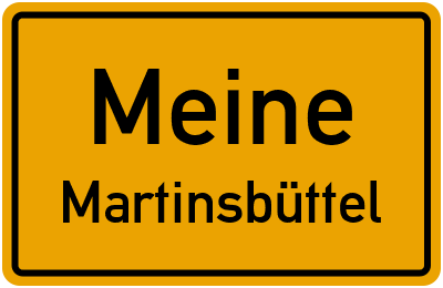 Straßenverzeichnis Meine Martinsbüttel