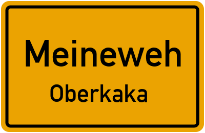 Straßenverzeichnis Meineweh Oberkaka