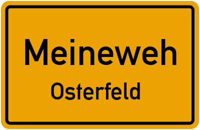 Straßenverzeichnis Meineweh Osterfeld