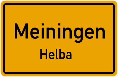 Straßenverzeichnis Meiningen Helba