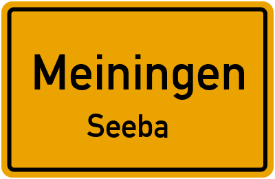 Straßenverzeichnis Meiningen Seeba