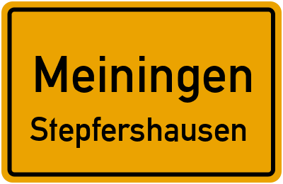 Straßenverzeichnis Meiningen Stepfershausen