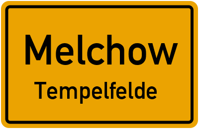 Straßenverzeichnis Melchow Tempelfelde