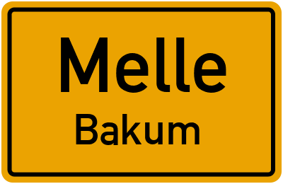 Straßenverzeichnis Melle Bakum