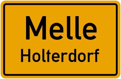 Ortsschild Melle Holterdorf