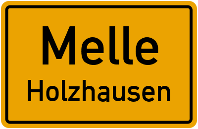 Ortsschild Melle Holzhausen