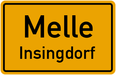 Ortsschild Melle Insingdorf