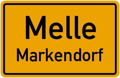 Ortsschild Melle Markendorf