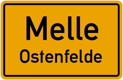 Ortsschild Melle Ostenfelde