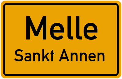 Straßenverzeichnis Melle Sankt Annen