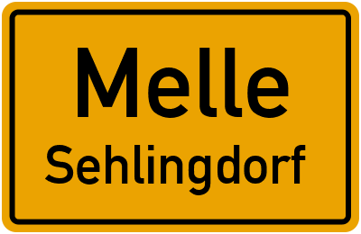 Ortsschild Melle Sehlingdorf