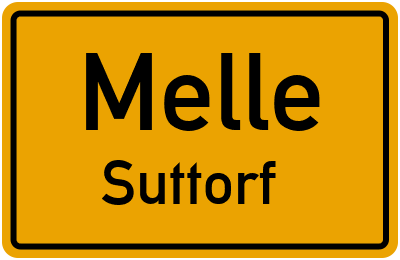 Ortsschild Melle Suttorf