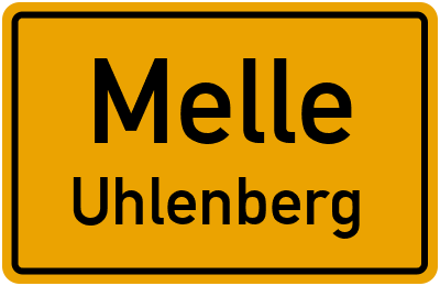 Ortsschild Melle Uhlenberg