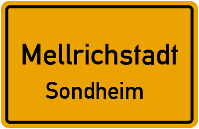 Straßenverzeichnis Mellrichstadt Sondheim