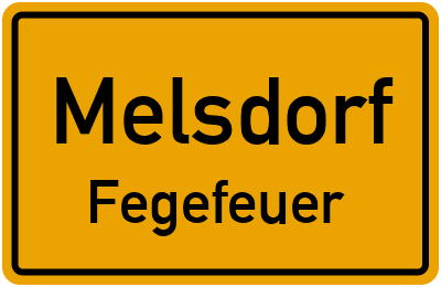 Straßenverzeichnis Melsdorf Fegefeuer
