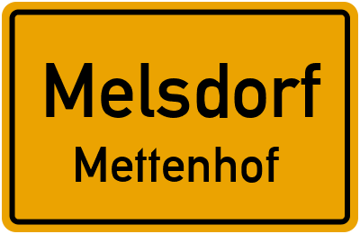 Straßenverzeichnis Melsdorf Mettenhof