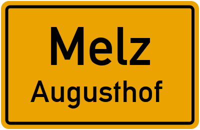 Straßenverzeichnis Melz Augusthof