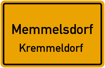 Straßenverzeichnis Memmelsdorf Kremmeldorf