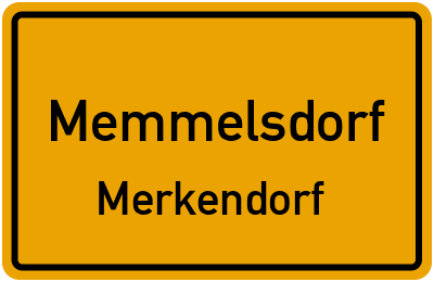 Straßenverzeichnis Memmelsdorf Merkendorf
