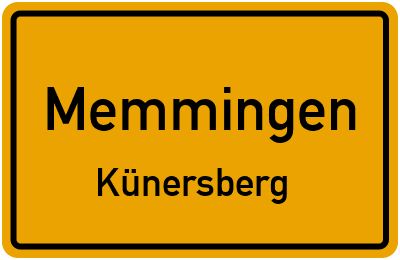 Straßenverzeichnis Memmingen Künersberg