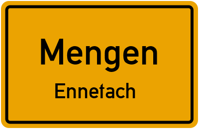Straßenverzeichnis Mengen Ennetach