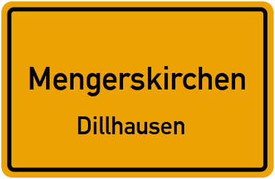 Ortsschild Mengerskirchen Dillhausen