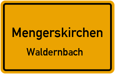 Ortsschild Mengerskirchen Waldernbach