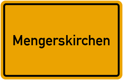 Ortsschild von Mengerskirchen in Hessen