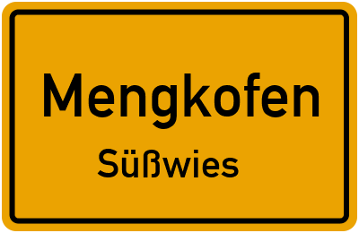 Straßenverzeichnis Mengkofen Süßwies