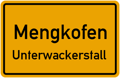 Straßenverzeichnis Mengkofen Unterwackerstall