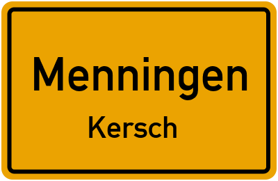 Straßenverzeichnis Menningen Kersch