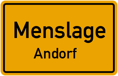 Straßenverzeichnis Menslage Andorf