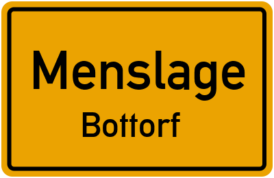 Straßenverzeichnis Menslage Bottorf