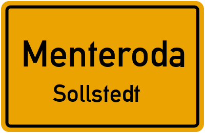 Straßenverzeichnis Menteroda Sollstedt