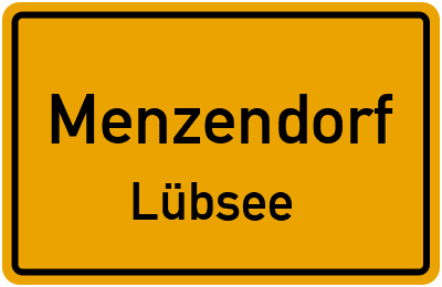 Straßenverzeichnis Menzendorf Lübsee