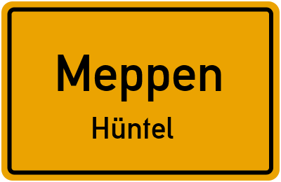 Straßenverzeichnis Meppen Hüntel