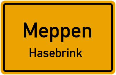Straßenverzeichnis Meppen Hasebrink