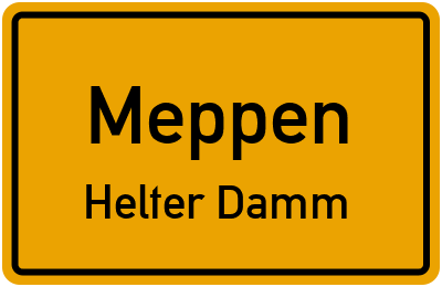 Straßenverzeichnis Meppen Helter Damm