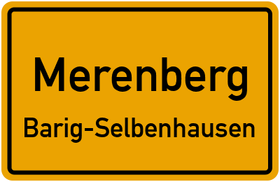 Straßenverzeichnis Merenberg Barig-Selbenhausen