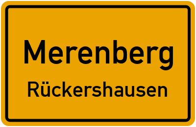 Ortsschild Merenberg Rückershausen