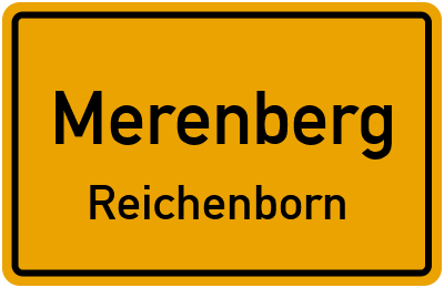 Ortsschild Merenberg Reichenborn