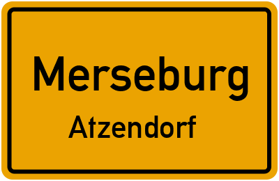 Straßenverzeichnis Merseburg Atzendorf